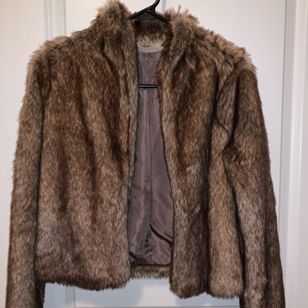 Faux fur coat
